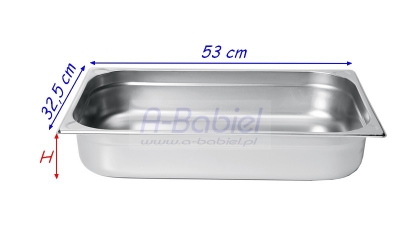 Pojemnik GN 1/1 stalowy ECO